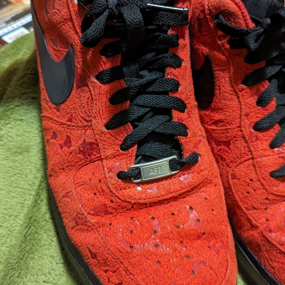 Nike Air force one low Red Pasley size 11 - Picture 8 of 12
